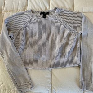 Gray Cropped Sweater